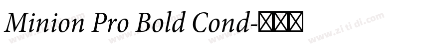 Minion Pro Bold Cond字体转换 Minion Pro Bold Cond字体转换